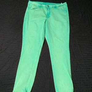 Mint green American Eagle jeggings